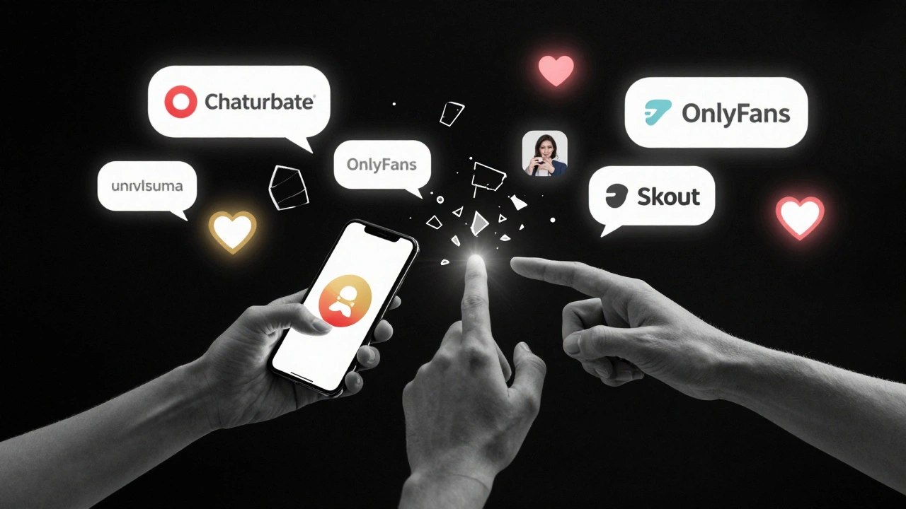 Trois mains qui se rapprochent, symbolisant des connexions authentiques en ligne.