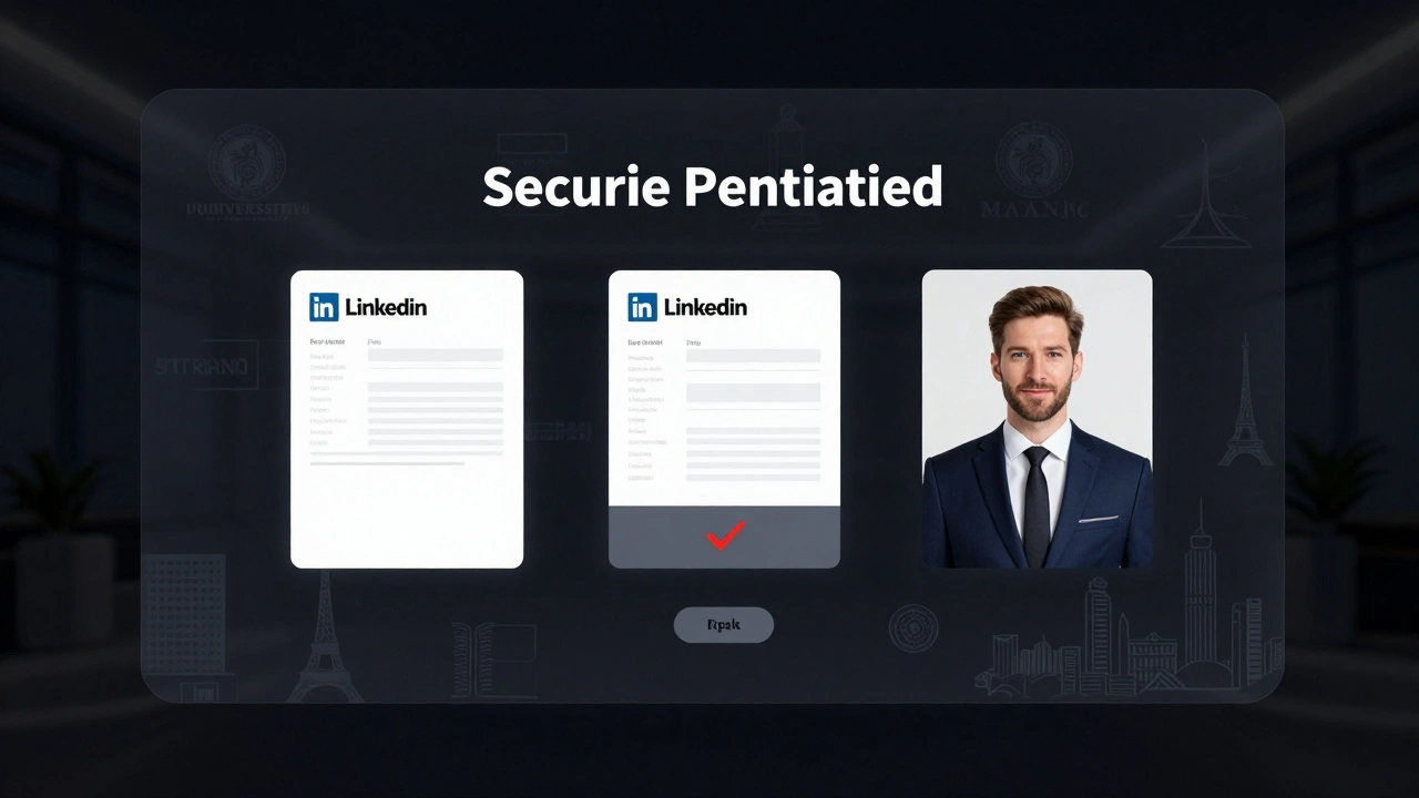 Une interface numérique valide les critères d'un profil d'élite : diplômes, revenus et historique de voyages.